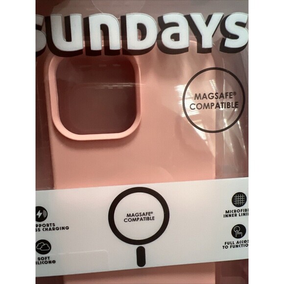 Forever Sundays iphone 13/12 Pro Max So Soft Case Peach MagSafe Compatible New - Picture 2 of 5
